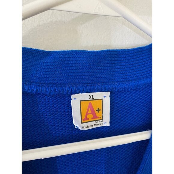 DVCA Dunbar Vocational Career Academy Blue Button Front Cardigan Mens - XL - Picture 2 of 14